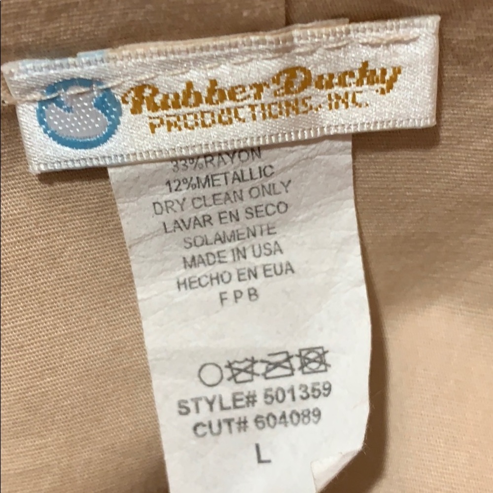 RUBBER DUCKY MINI PARTY DRESS SZ L STRAPLESS - Picture 5 of 5